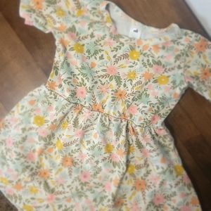 Little & Lively Flower print toddler dress, sz 3T-4T